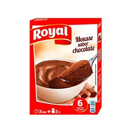 Mousse sabor Chocolate - Royal - 6 Raciones - 2x79g