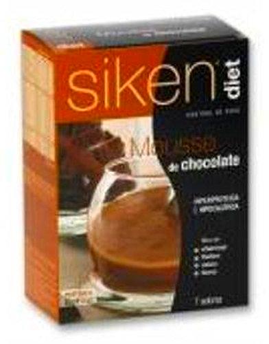 SIKEN Diet - Mousse de Chocolate y Caramelo. Caja con 7 sobres de 23 g