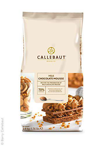 Mousse de chocolate con leche de callebaut