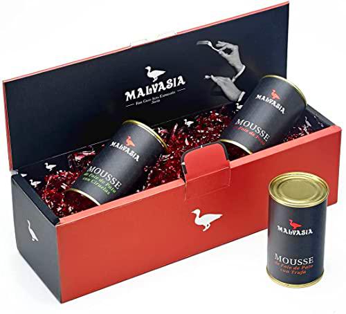 MALVASIA Lote Gourmet de Tres Latas de Mousse de Foie de Pato (Sabor Tradicional