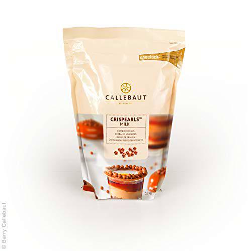 Callebaut Crispearls Leche - Perlas de Galleta Tostada (cereales) bañadas con Chocolate con Leche 800g