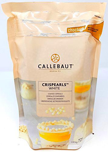 Callebaut Crispearls Blanco - Perlas de Galleta Tostada (cereales) bañadas con Chocolate Blanco 800g