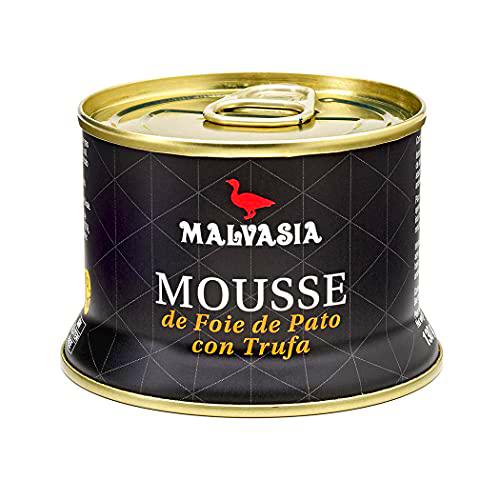 MALVASIA Mousse de Foie de Pato Gourmet con Trufa, Lata Abre Fácil de 130 g