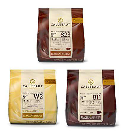 Callebaut 3 x 400g Bundle - Cobertura de Chocolate con Leche