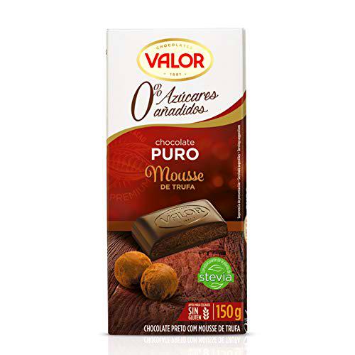 Valor - Chocolate Puro Mousse de Trufa y Sin Azúcares Añadidos