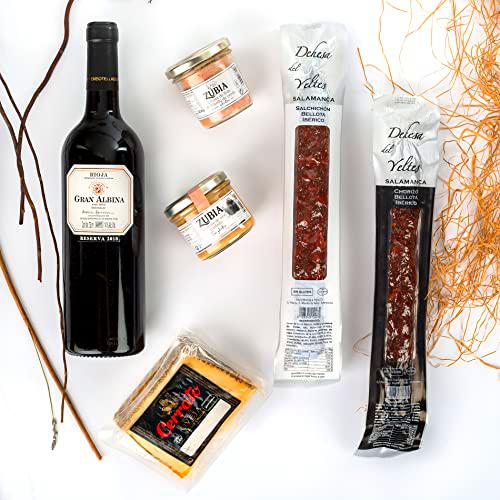 Cesta Gourmet Regalo - Lote Gourmet - Salchichon y Chorizo de Bellota