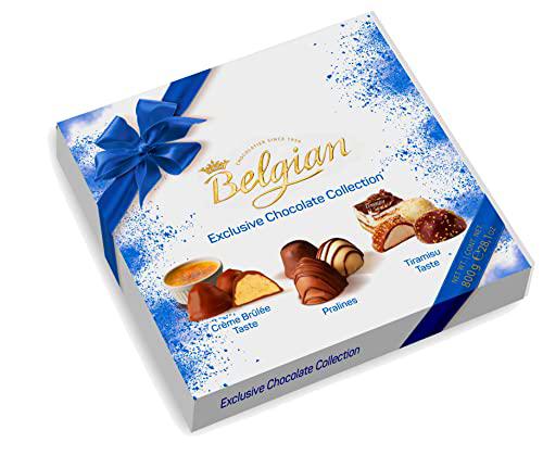 The Belgian Colección de pralines, Chocolate belga con sabores surtidos a crème brûlée