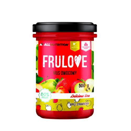 ALLNUTRITION Mermelada sin Azúcar - Puré de Fresa y Manzana Frulove