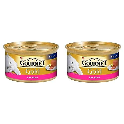 Gourmet Gold Mousse con Buey, 85g (Paquete de 2)