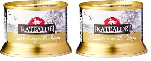 KATEALDE mousse de magret de pato al armagnac tarro 130 gr (Paquete de 2)